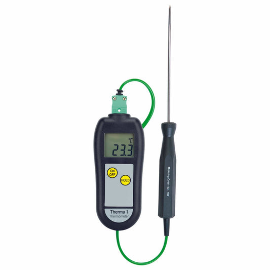 Wired digital thermometer with removable probe 