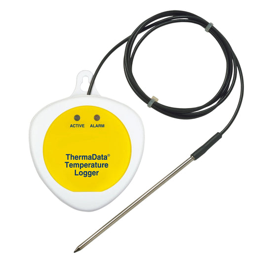 Enregistreur de données ThermaData de Thermometre.fr avec capteur externe.