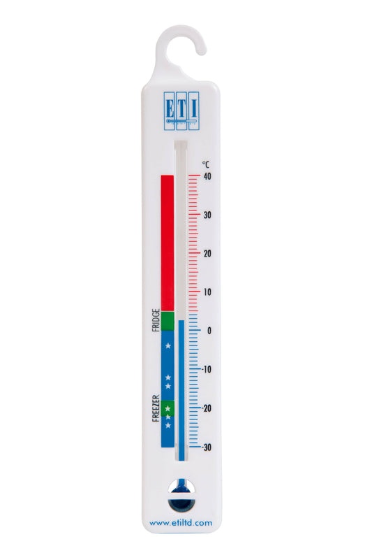 Un thermomètre Thermometre.fr sur fond blanc.