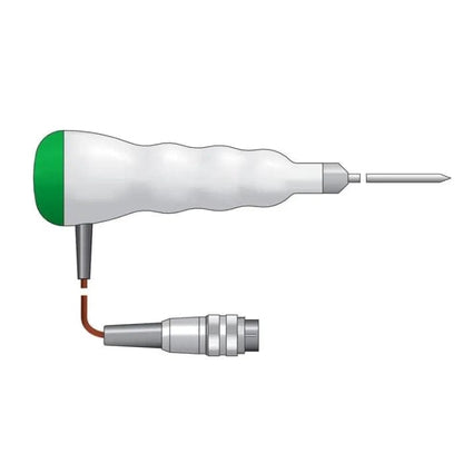 Un dispositif médical avec une Sonde de pénétration thermocouple à code couleur attachée faite par Thermometre.fr.