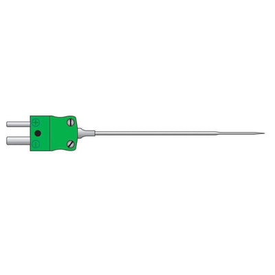 Un thermomètre Sonde à réponse rapide vert avec un temps de réponse rapide sur fond blanc de Thermomètre.fr.
