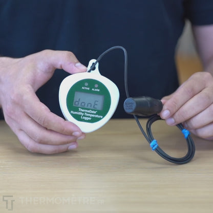 Vidéo explicative de l'enregistreur de données de température d'humidité HTDF