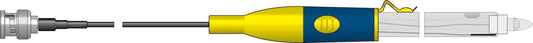 Électrode pH en forme de lance avec une jante jaune et bleue par Thermometre.fr.