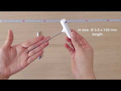 T-shaped pocket thermometer