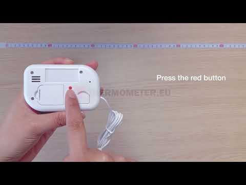 Vidéo explicative du Thermomètre pour réfrigérateur et congélateur avec capteur interne et alarme